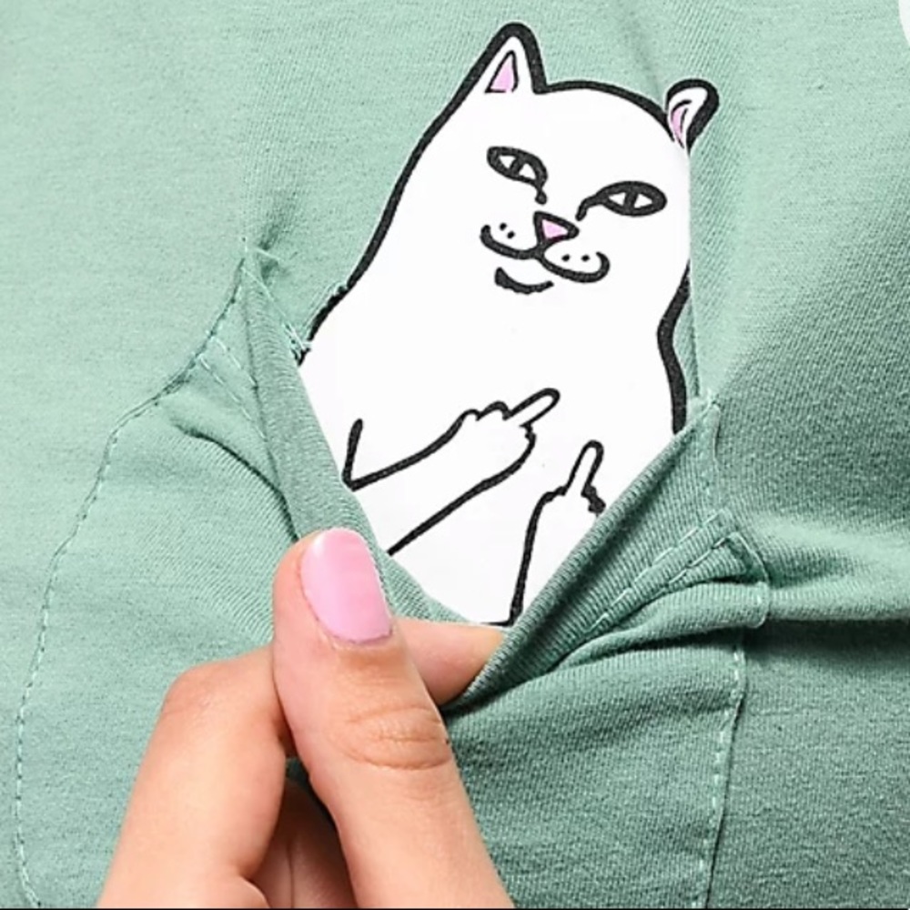 “RIPNDIP” Short Sleeve | Flip you off Pocket T-Shirt